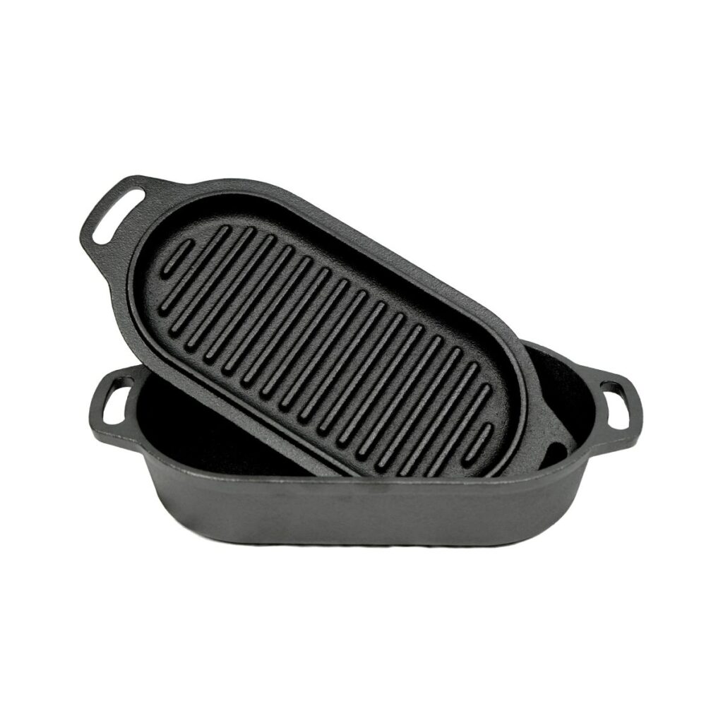 Dutch oven 2 skillets 2 liter ovaal Valhal outdoor