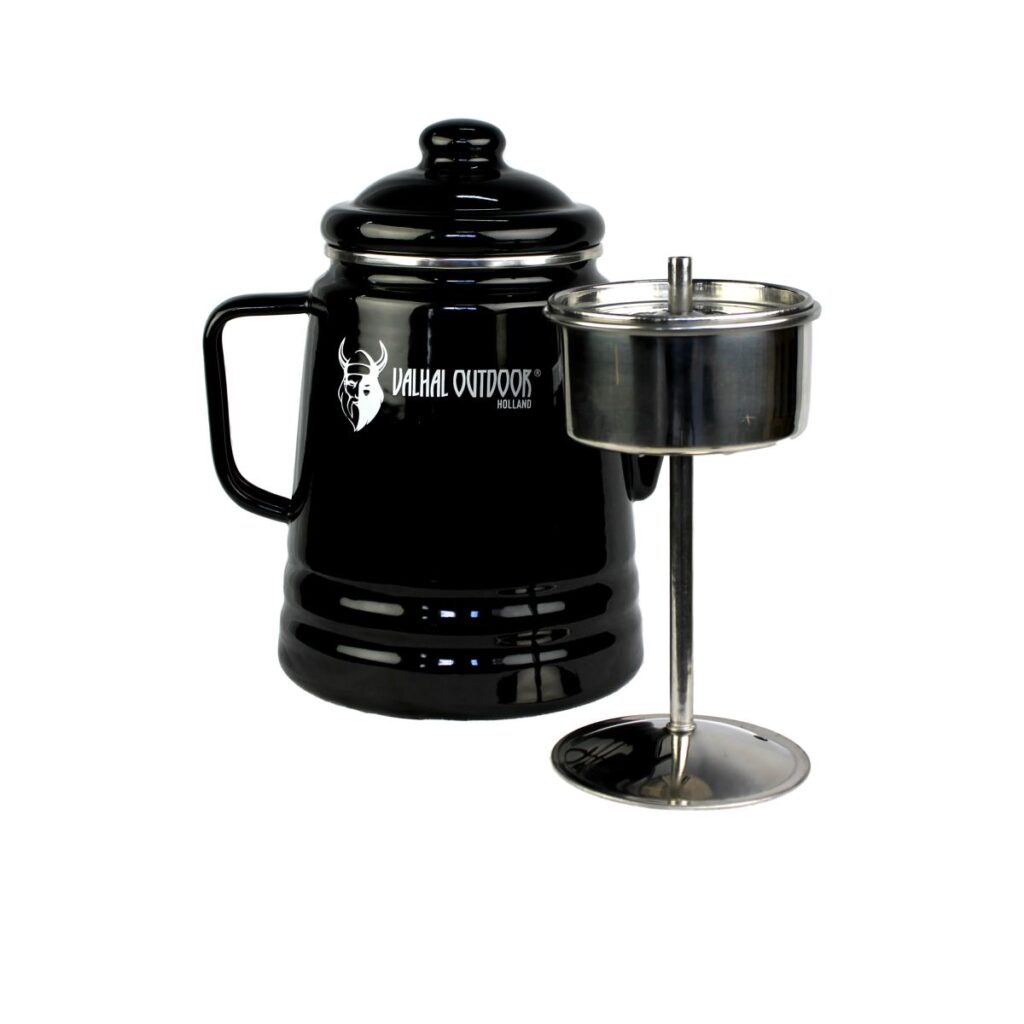 Zwarte Percolator 1.7L ValHal Outdoor