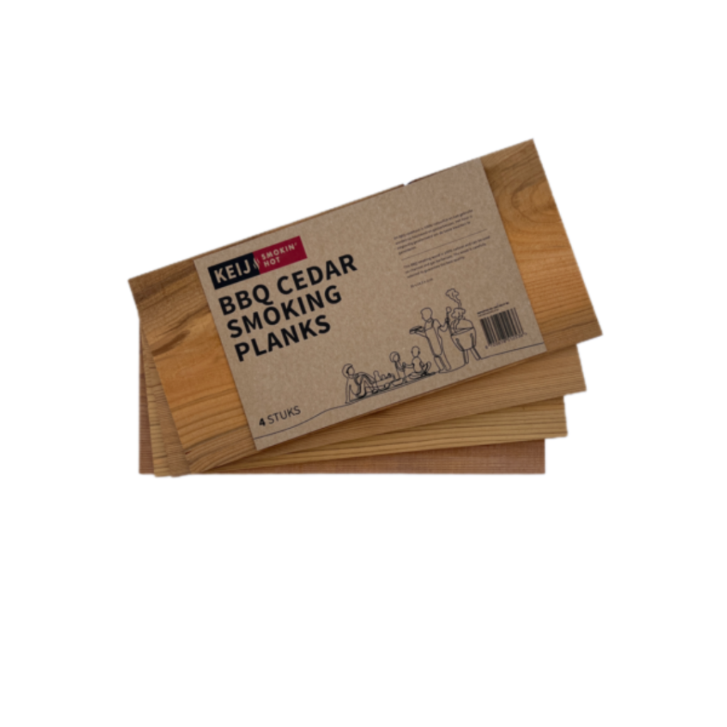 Keij Smokin' Hot - Cederhouten Rookplanken - 4 stuks