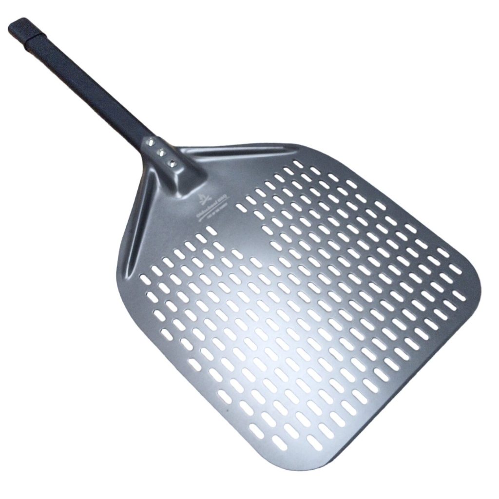 Pizza Schep 30Cm Hard Geanodiseerd Geperforeerd Oldschool Bbq