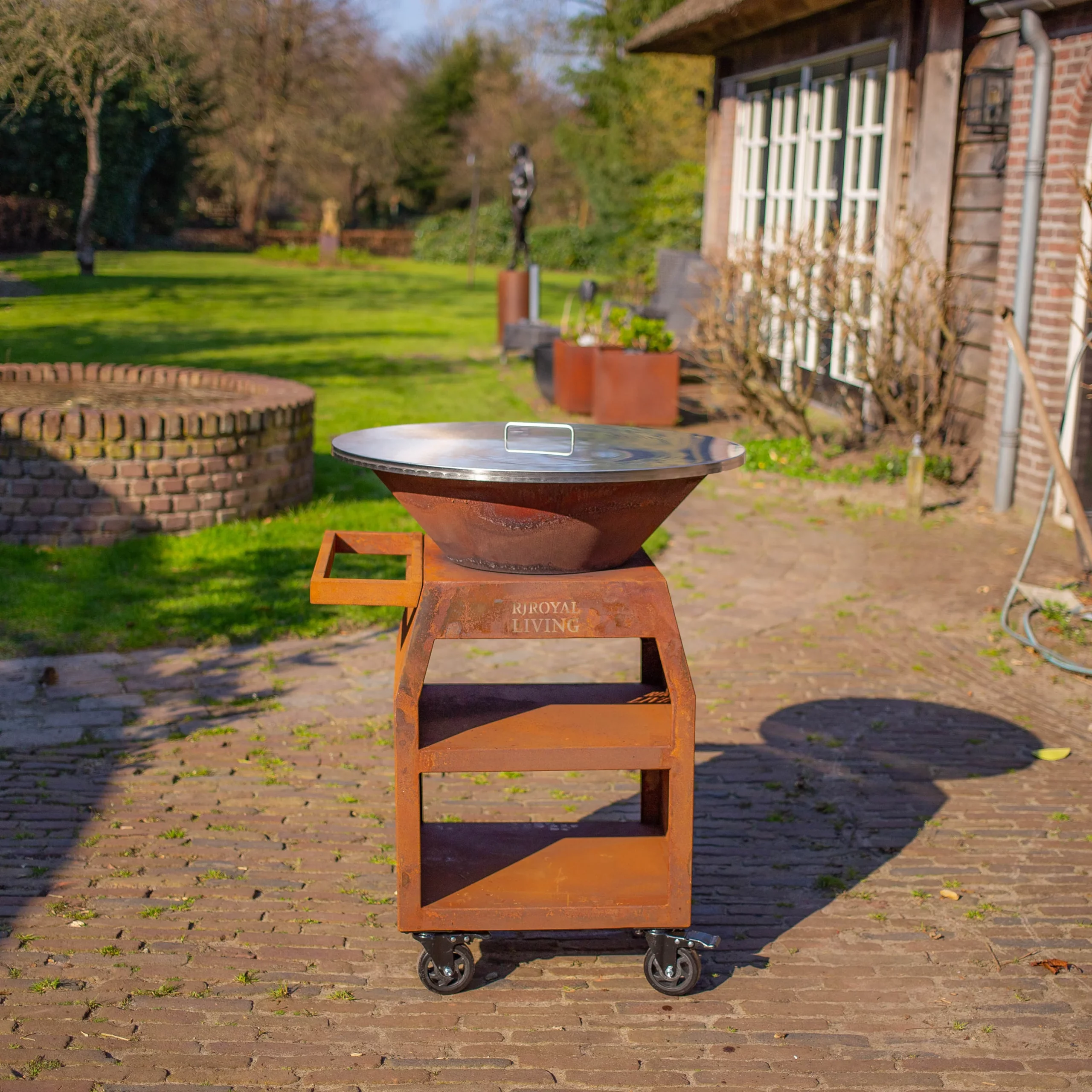 BBQ Plancha 70cm afdek plaat RVS 304 BBQ Plancha 70cm afdek plaat RVS 304