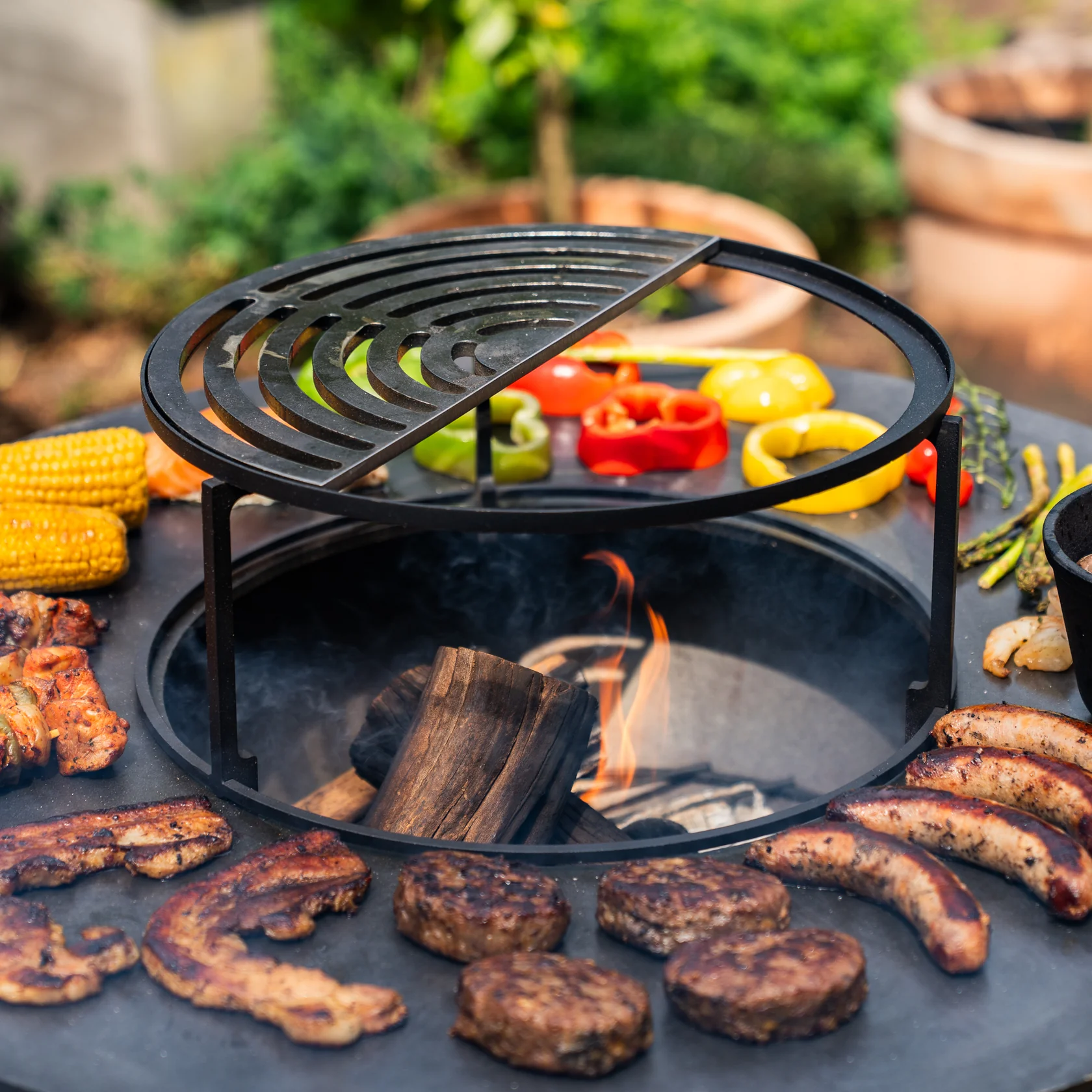 Half Grillrooster 36,5x18cm BBQ Plancha Half Grillrooster 36,5x18cm BBQ Plancha