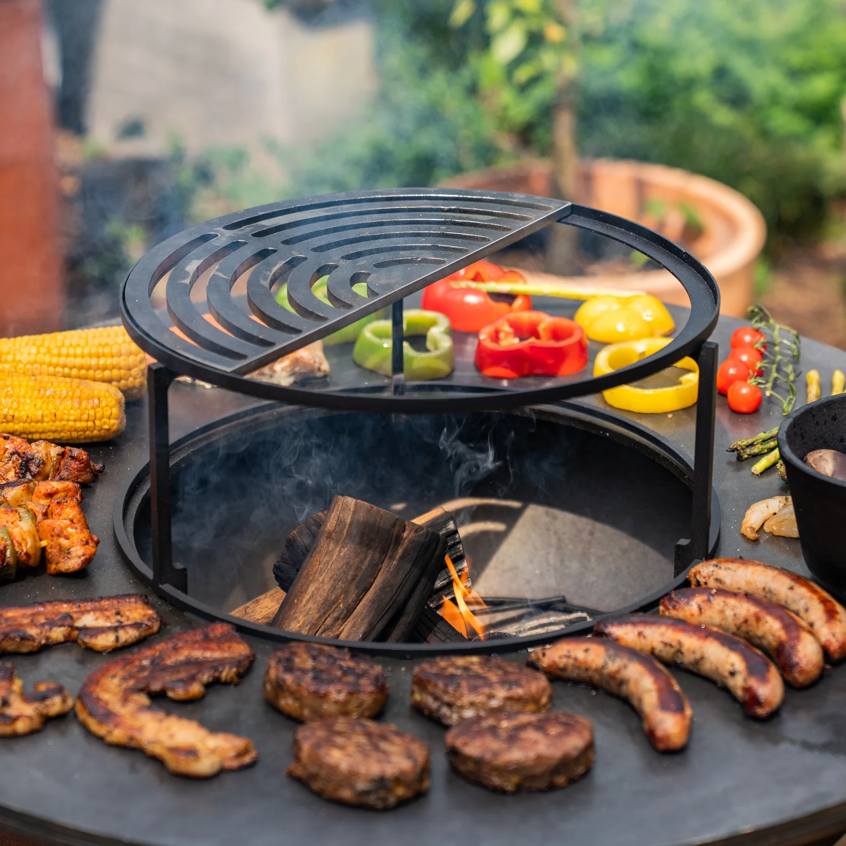Half Grillrooster 36,5x18cm BBQ Plancha Half Grillrooster 36,5x18cm BBQ Plancha
