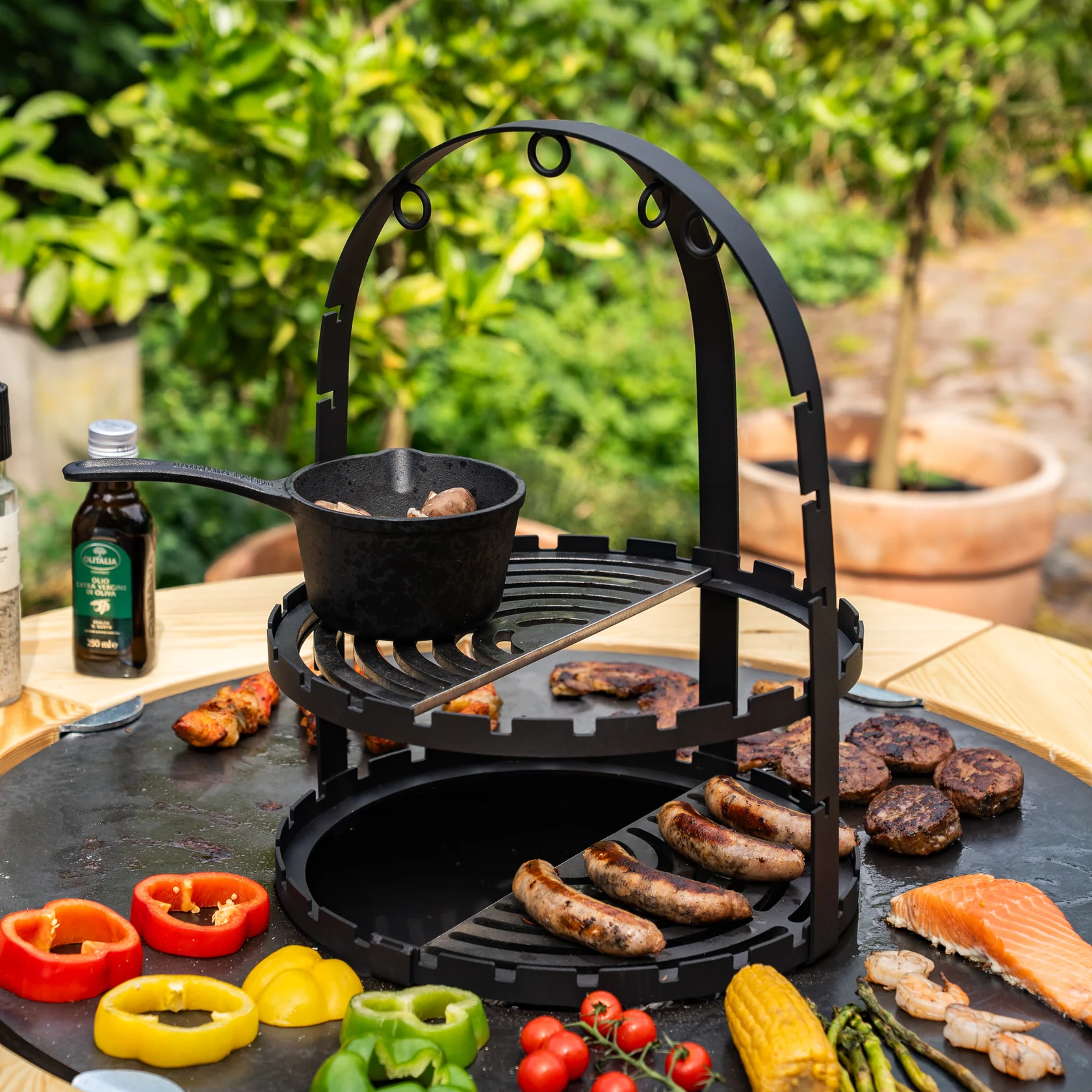 Half Grillrooster 36,5x18cm BBQ Plancha Half Grillrooster 36,5x18cm BBQ Plancha